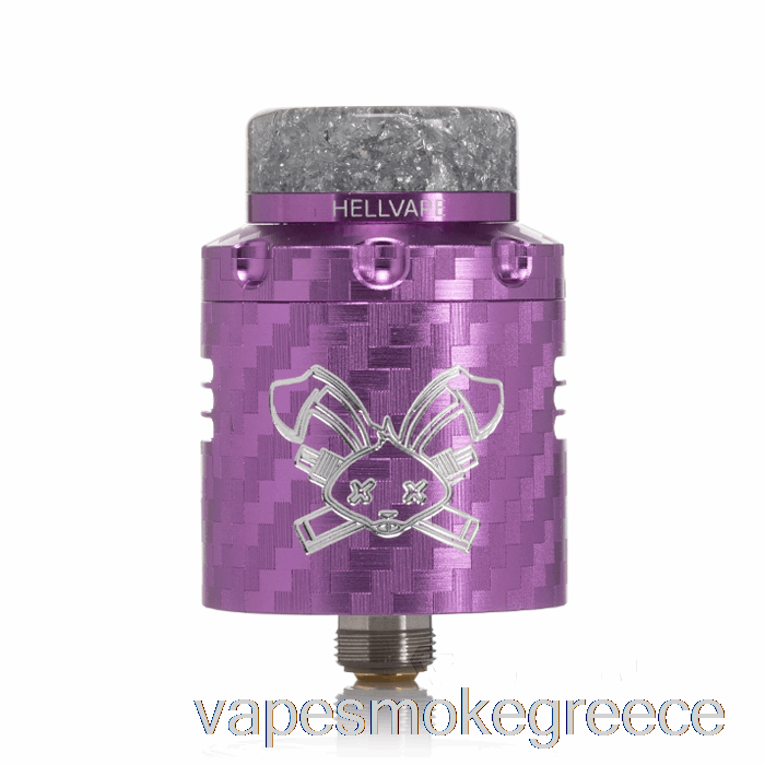 Vape Greece Hellvape Dead Rabbit V3 24mm Rda μωβ ανθρακονήματα